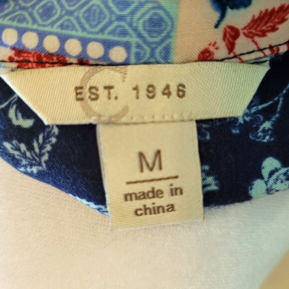 EST. 1946 Patchwork Blouse Size M - Picture 7 of 7